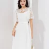 Đầm Xòe Phối Ren SDPBC2075