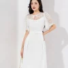Đầm Xòe Phối Ren SDPBC2075