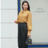 Áo Sơ Mi Công Sở Nữ Tay Dài Cổ Đức Chất Tuytsi