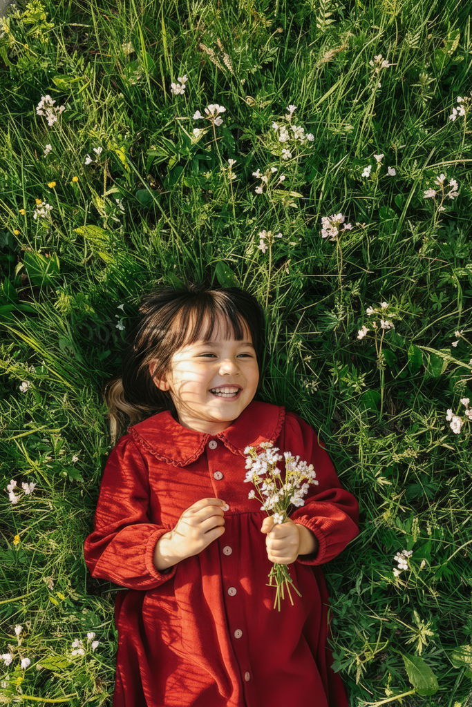 Đầm nhung dài tay bé gái Rabity