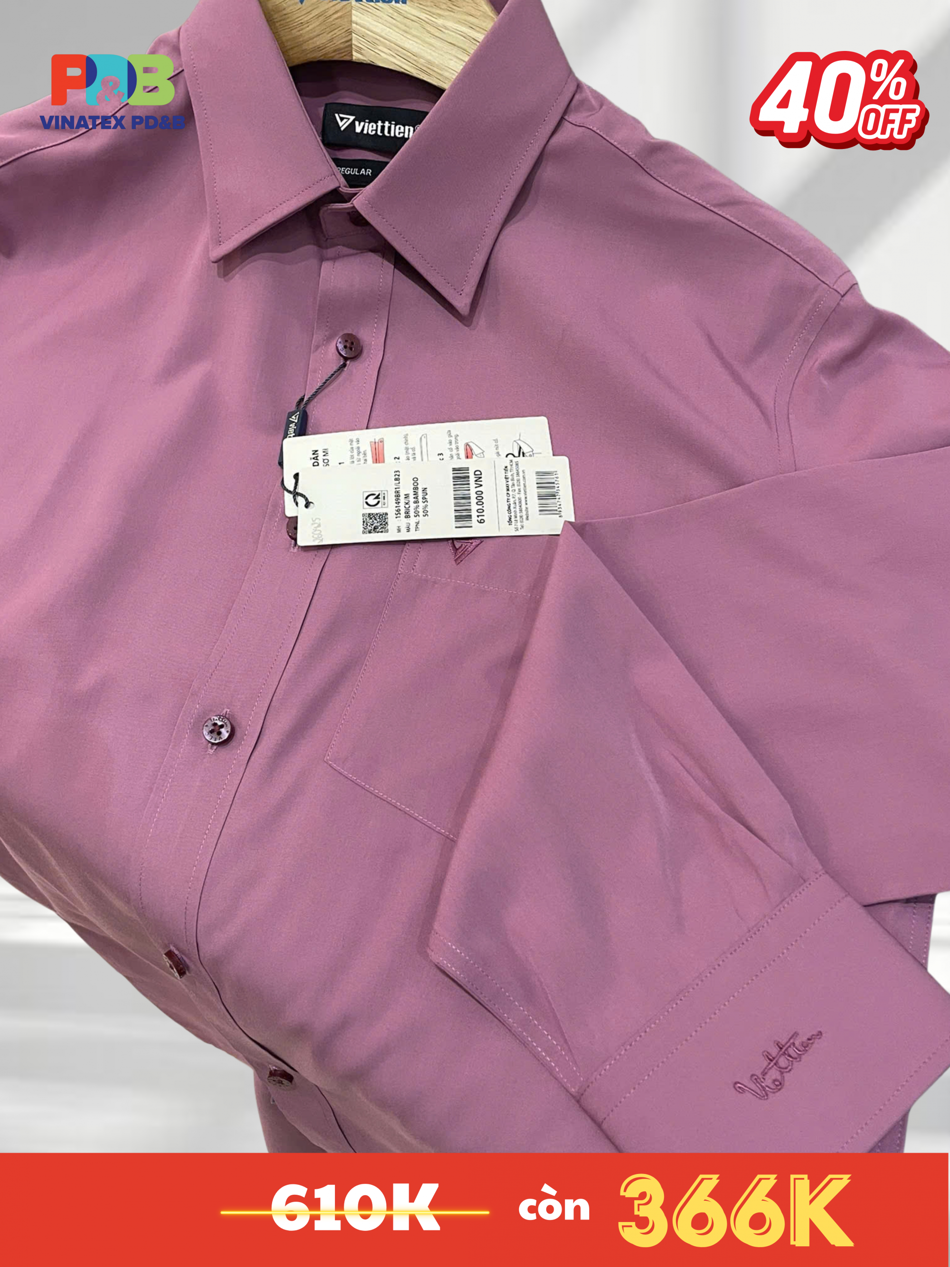 Áo sơ mi dài tay - Việt Tiến