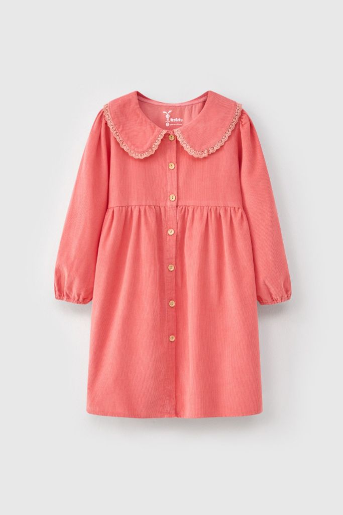 Đầm nhung dài tay bé gái Rabity