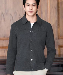 ÁO JACKET DẠ CỔ BẺ Lecardo