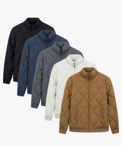 Áo Khoác Phao Biluxury Thiết Kế Chần Bông Quả Trám