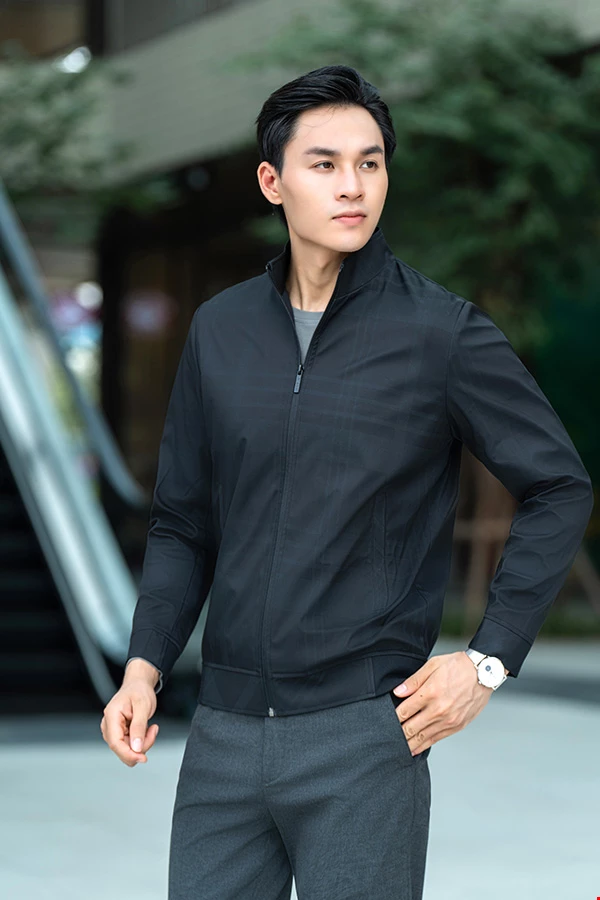ÁO JACKET KẺ CHÌM Lecardo