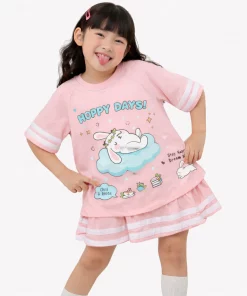 Set đồ cho bé gái in hình dễ thương Litibaby