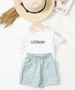 Bộ cotton trẻ em-bé gái Litibaby