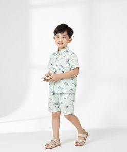 Bộ cotton trẻ em - bé trai Litibaby