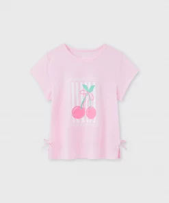 Áo cotton bé gái in họa tiết CANIFA