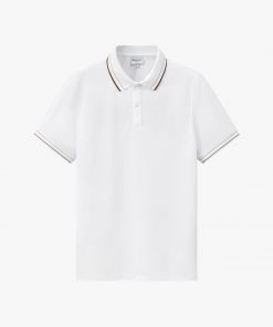 Áo Polo Trắng Thiết Kế Basic, Thoáng Mát, Bền Màu BILUXURY